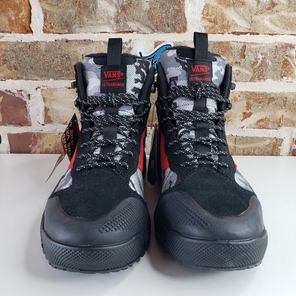 Vans UltraRange Exo Hi MTE 2 Primaloft Boot Mens Size 9.5 Artic Camo / Black Red - Picture 2 of 13